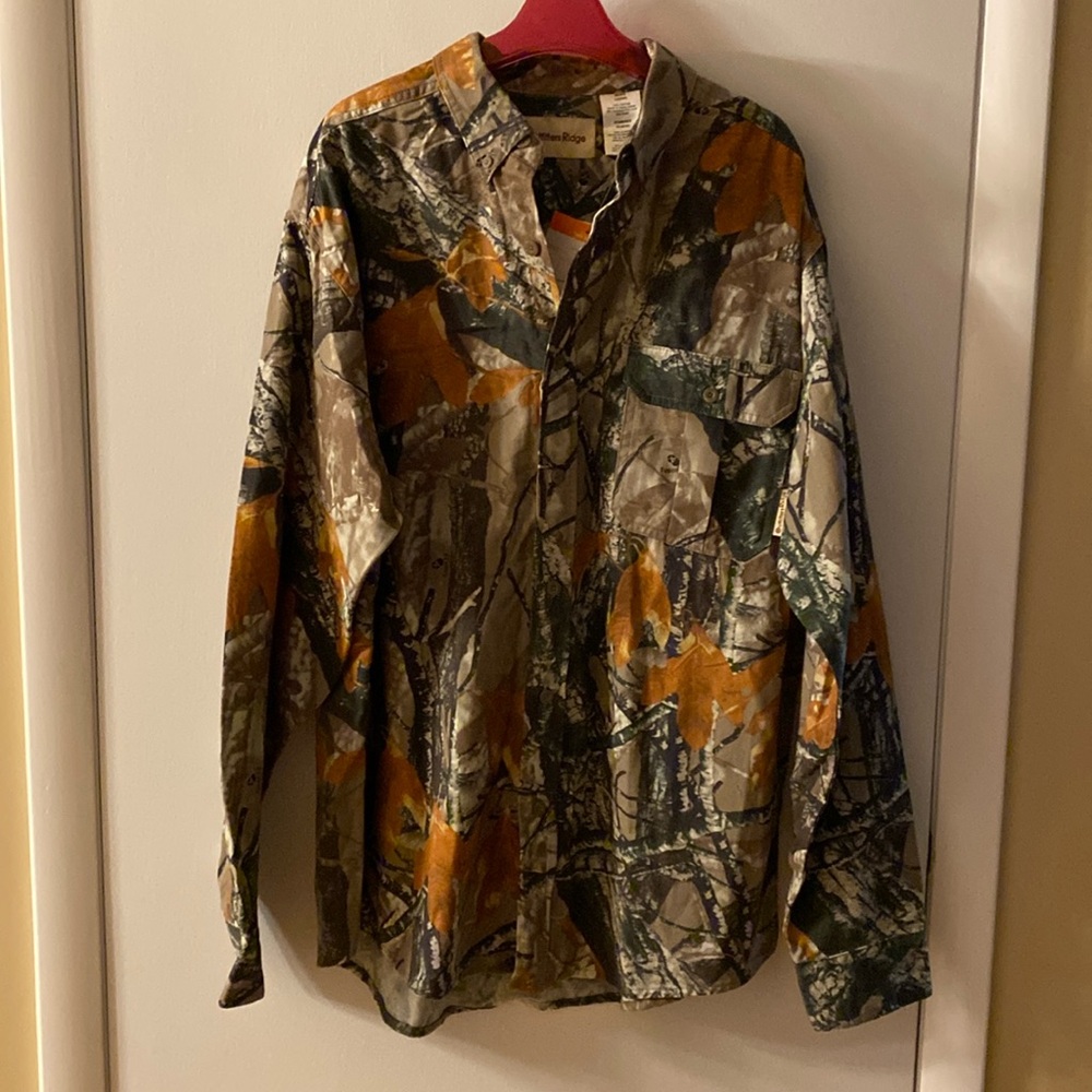OUTFITTERS RIDGE CAMO Fusion 3 D Shirt Hunting Outdoors L